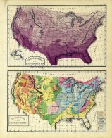 United States Climatological Map, United States Geological Map, Yates County 1876